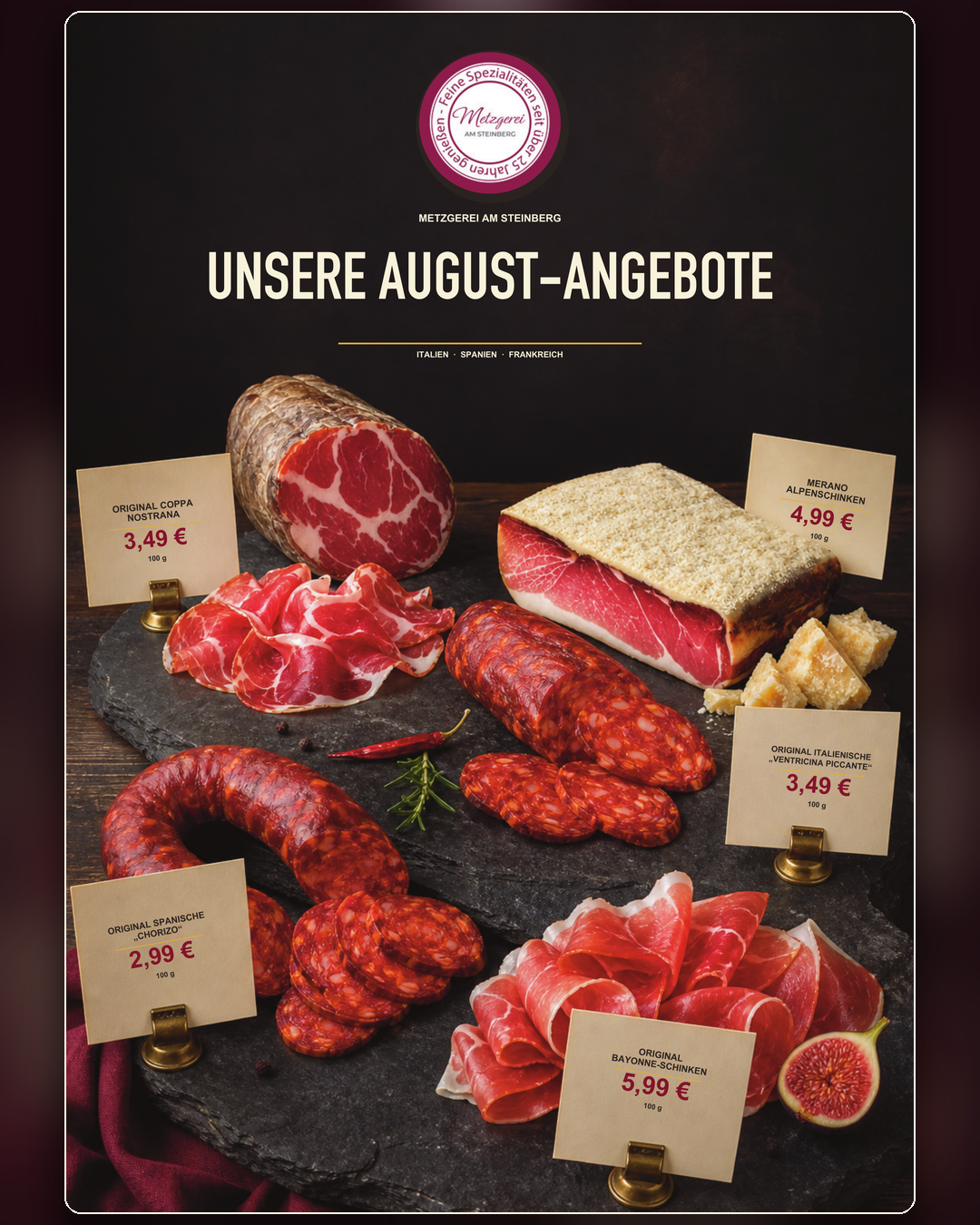 Wurst- und Schinkenangebote im August 2026