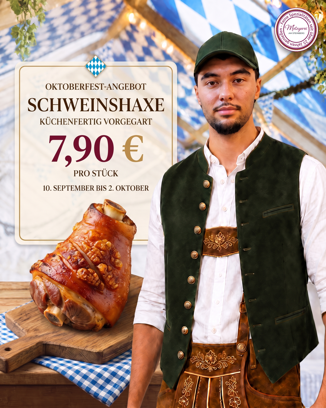 Schweinshaxe – 7,90 € / Stück