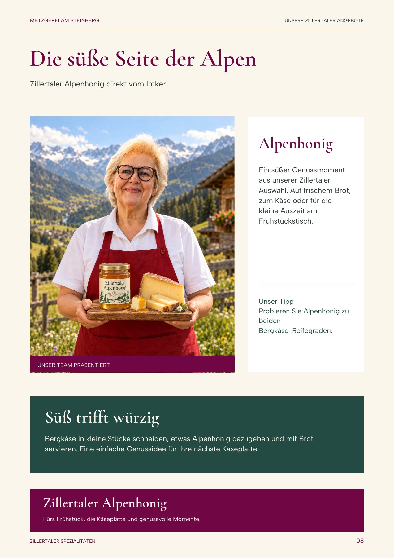 Seite 8: Alpenhonig