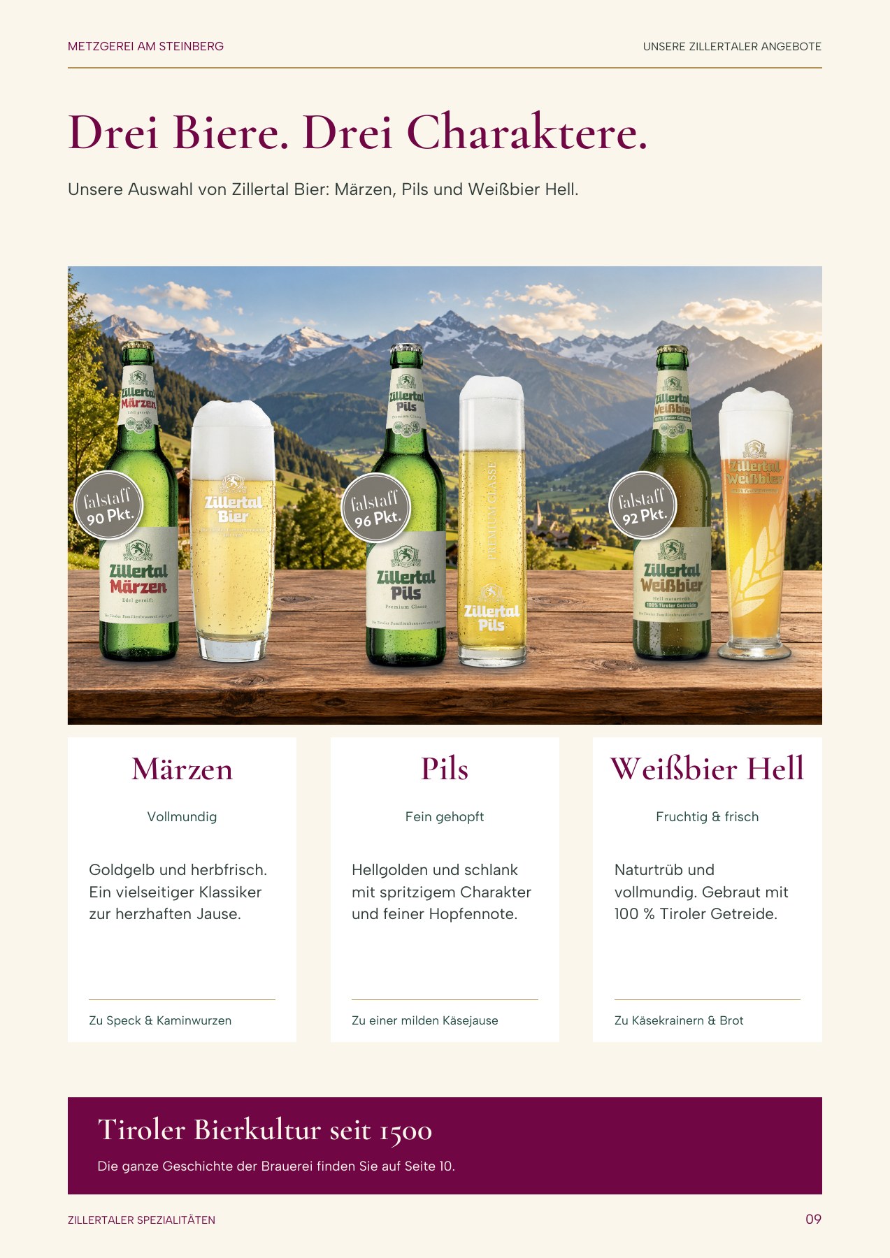 Seite 9: Drei Biere. Drei Charaktere.