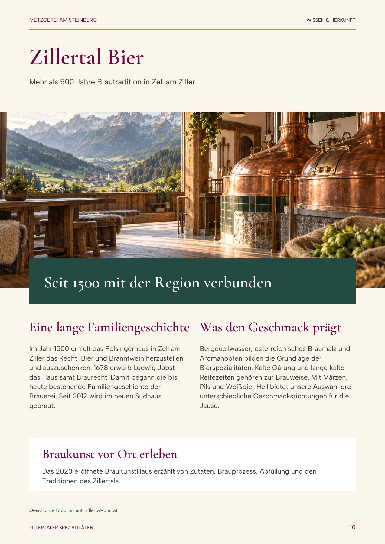 Seite 10: Zillertal Bier